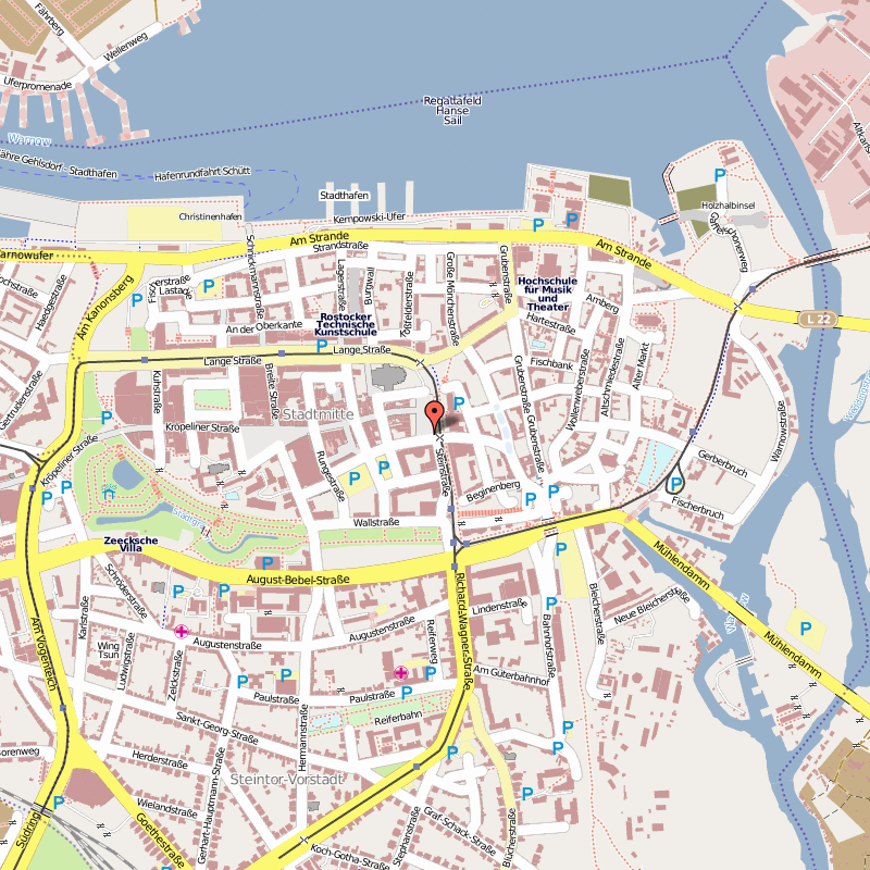 Rostock ville plan