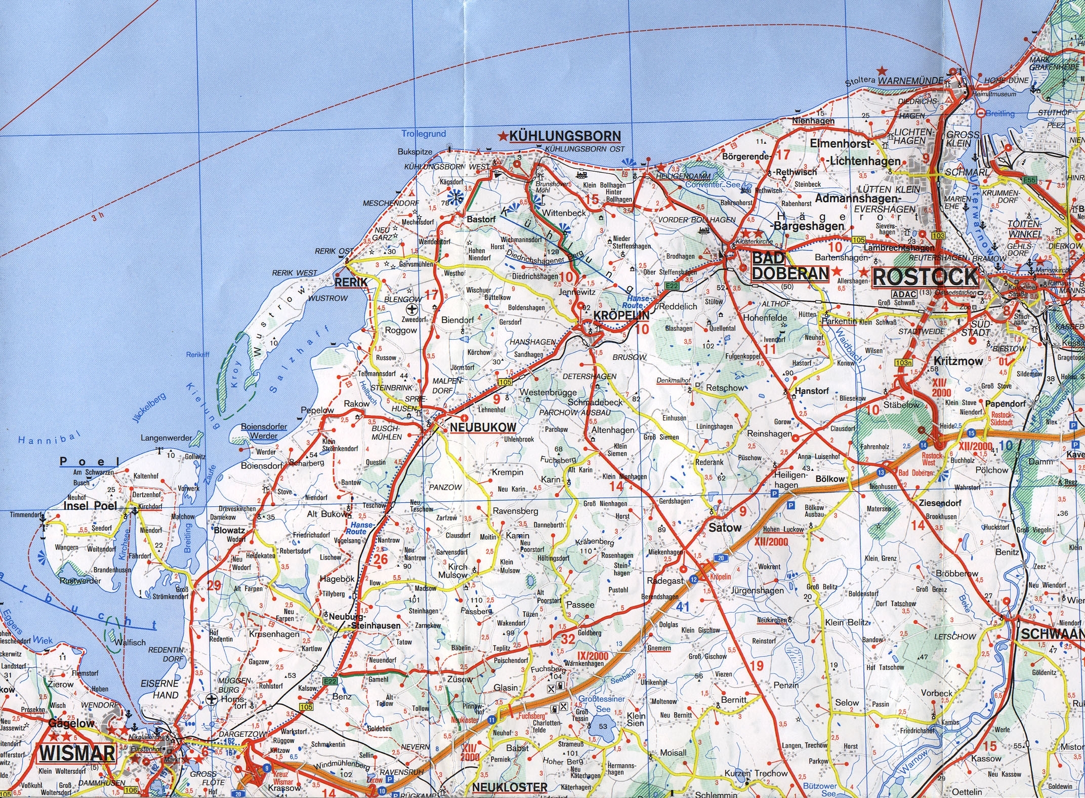 Rostock zone map.