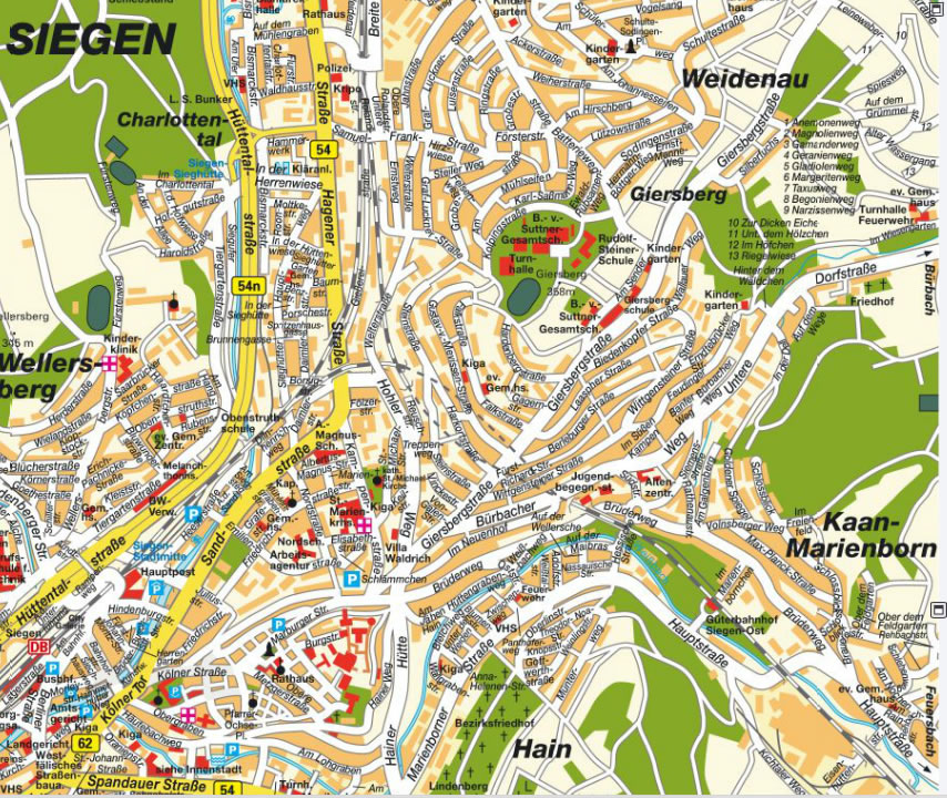 siegen ville centre plan