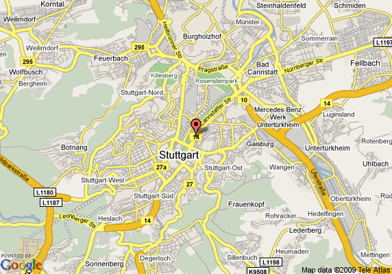 Stuttgart hotels plan