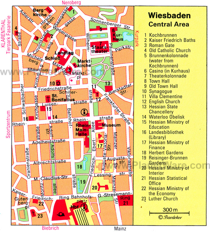 wiesbaden centre ville plan