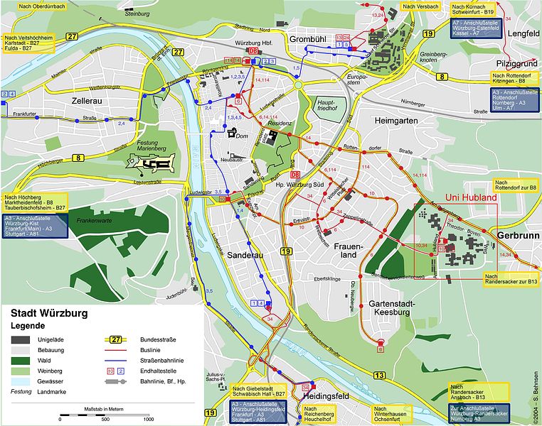 Wurzburg centre plan