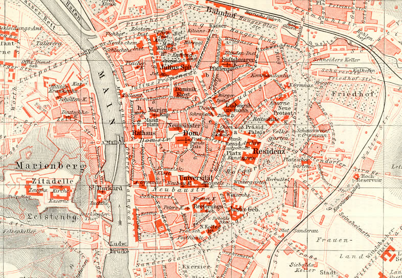 Wurzburg historique plan