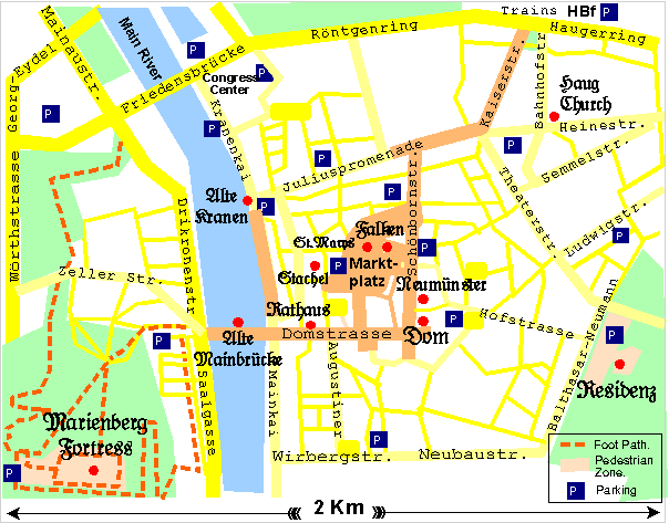 Wurzburg street plan