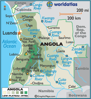 angola riviere carte
