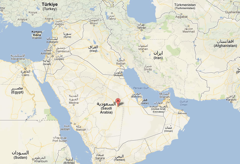 plan de Al Kharj Arabie Saoudite