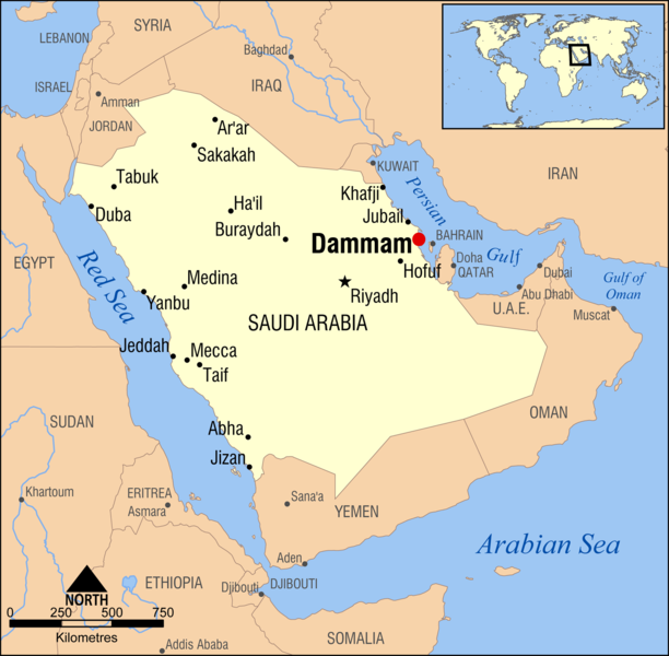 Dammam Arabie Saoudite plan