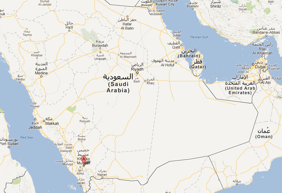 plan de Khamis Mushayt Arabie Saoudite