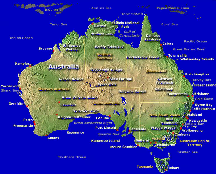 australie carte