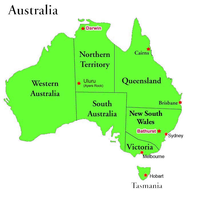 australie Bathurst plan