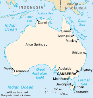 australie plan Canberra