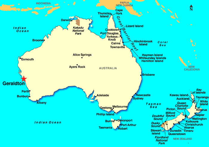 Geraldton australie plan