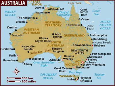 Gladstone australie plan