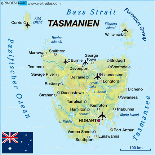 Launceston tasmanien plan