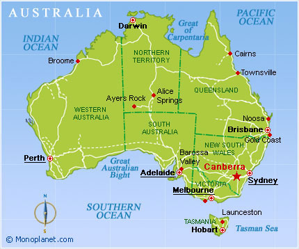 australie plan Launceston