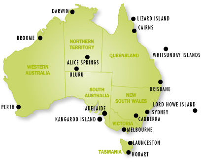 plan de australie
