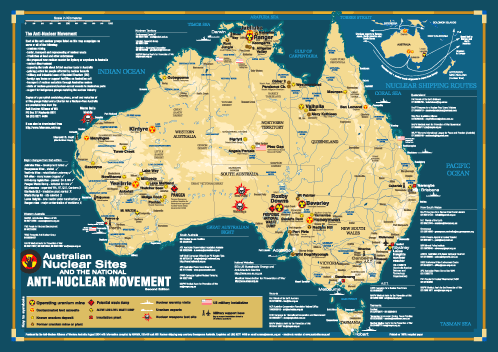 nucleaire carte du australie