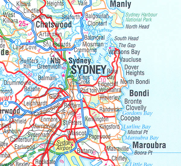 sydney itineraire plan