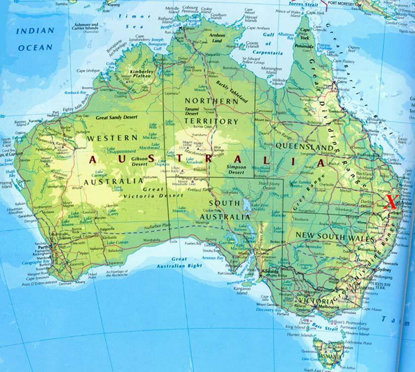 plan de australie Toowoomba
