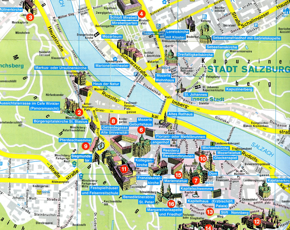 Salzburg ville plan