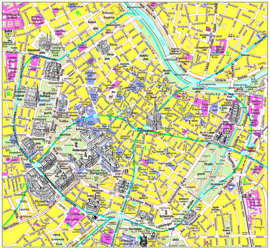 touristique plan de vienna