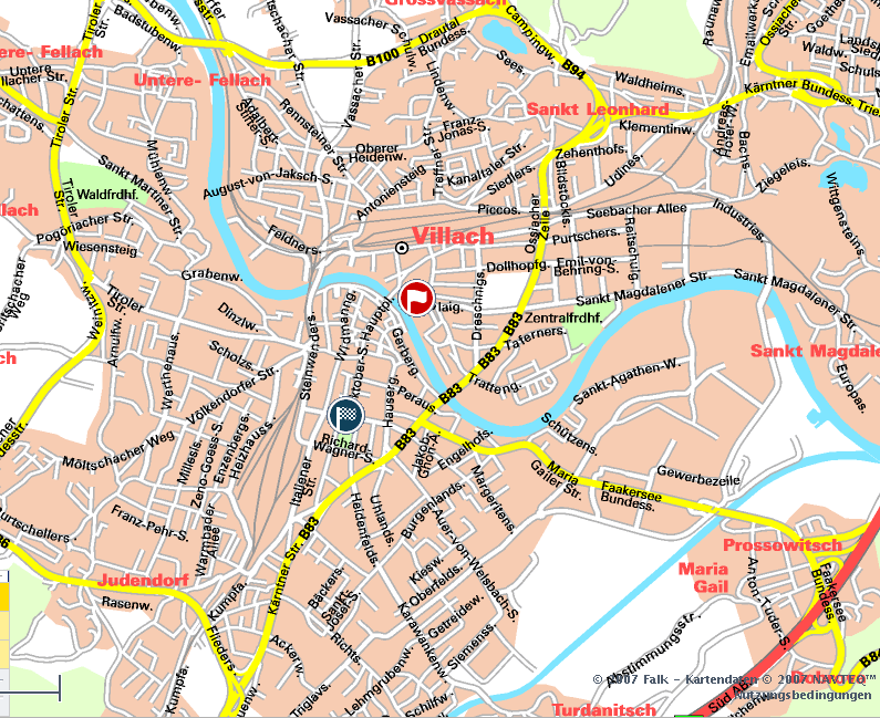 Villach ville plan