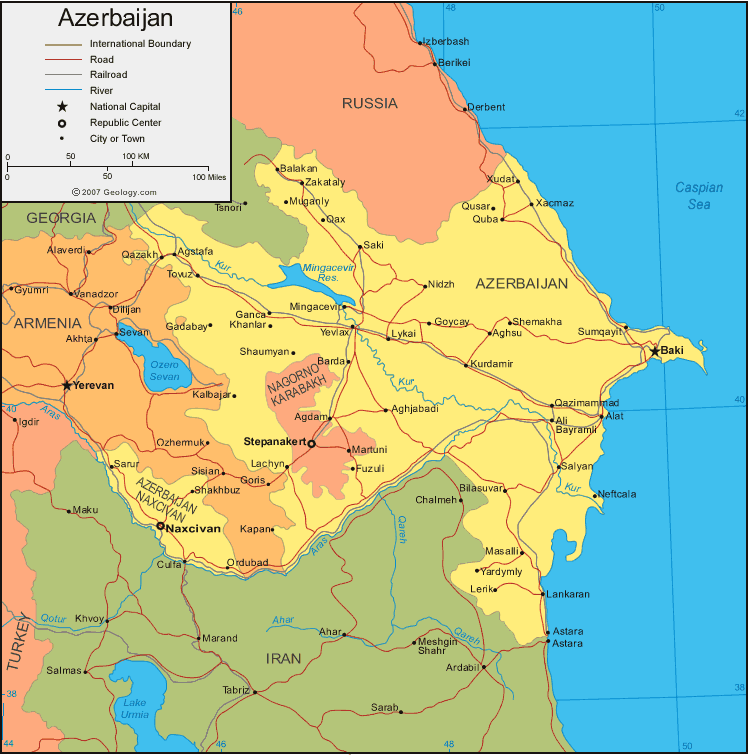 cartes du azerbaidjan