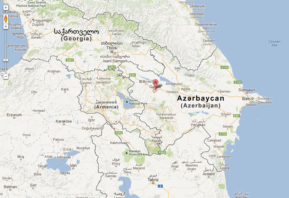 plan de Gence azerbaidjan