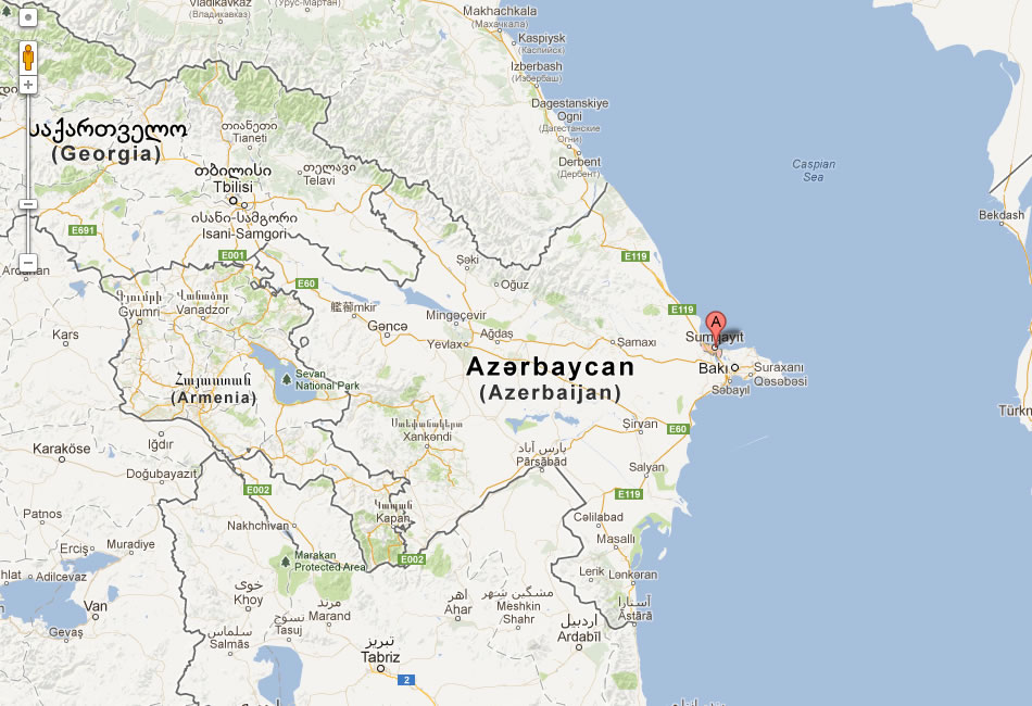 plan de Sumqayit azerbaidjan