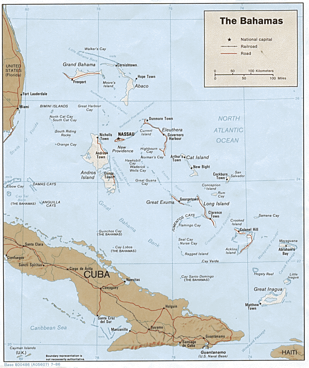 carte du bahamas