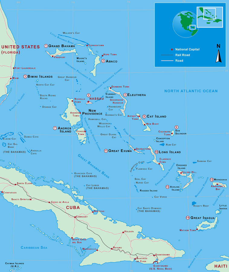 cartes du bahamas