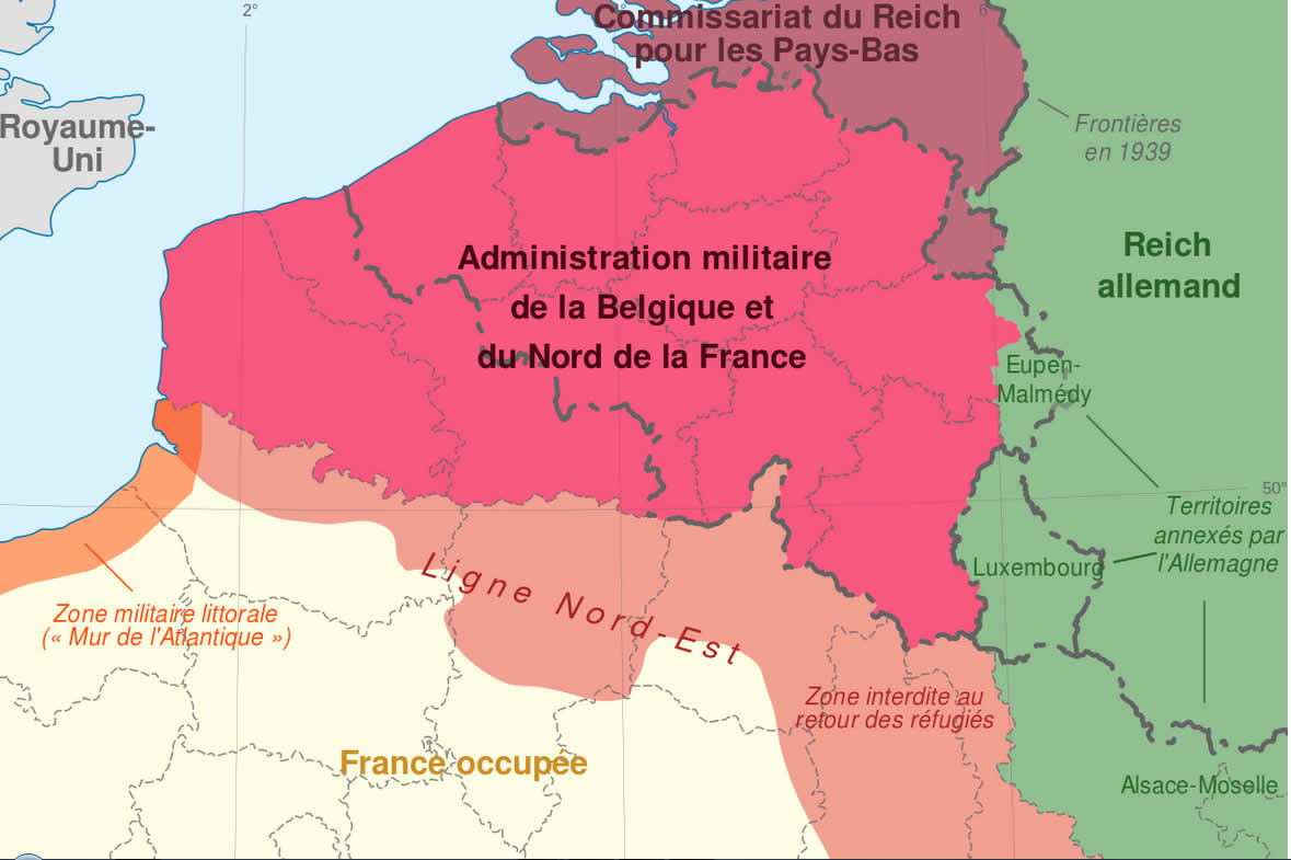 administration militaire en belgique 1940 1944