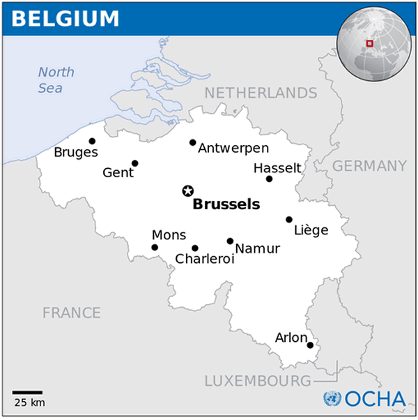 belgique location carte