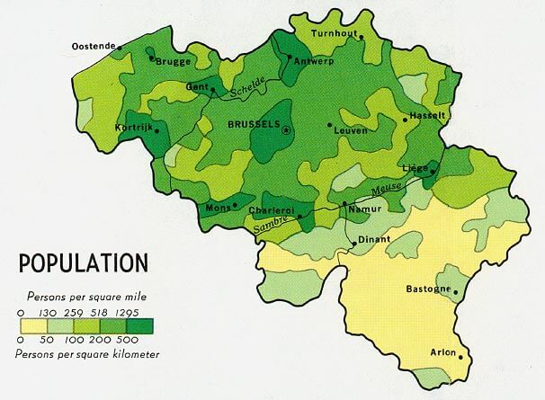 belgique population 1968