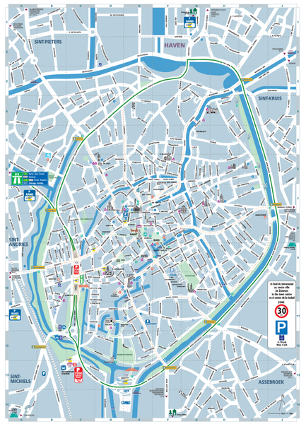 Brugge touristique plan