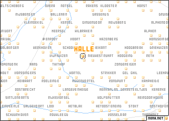 Halle location plan