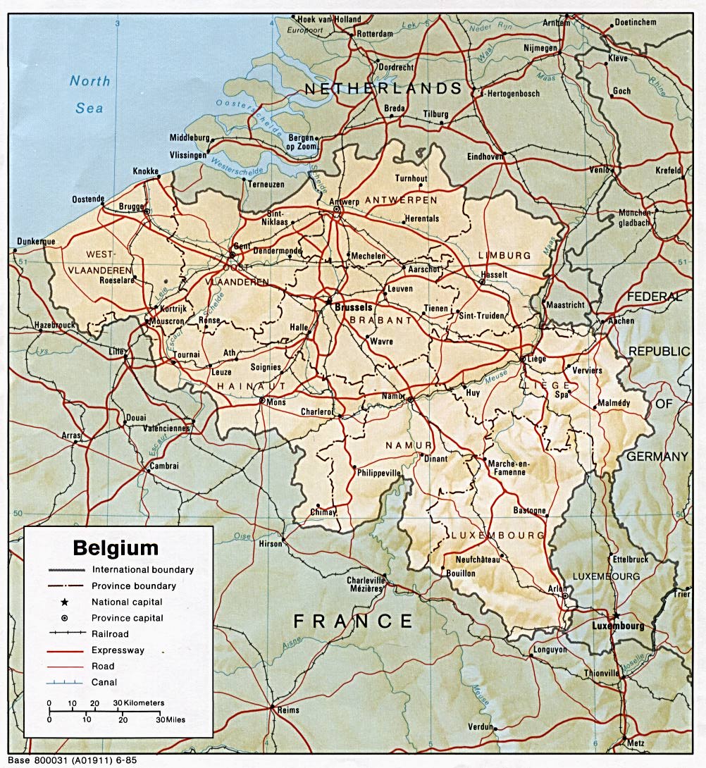 belgique Halle plan