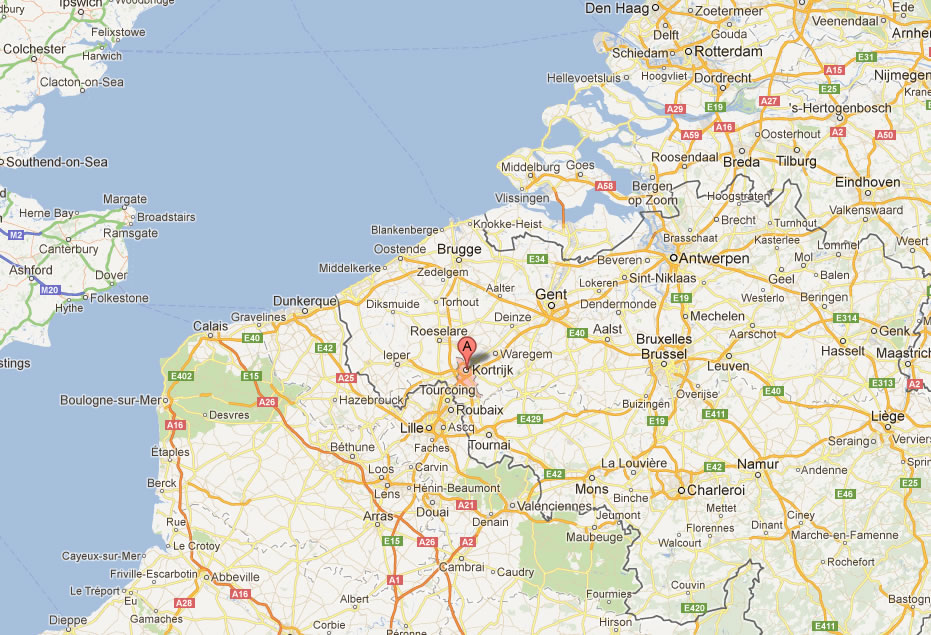 plan de Kortrijk belgique