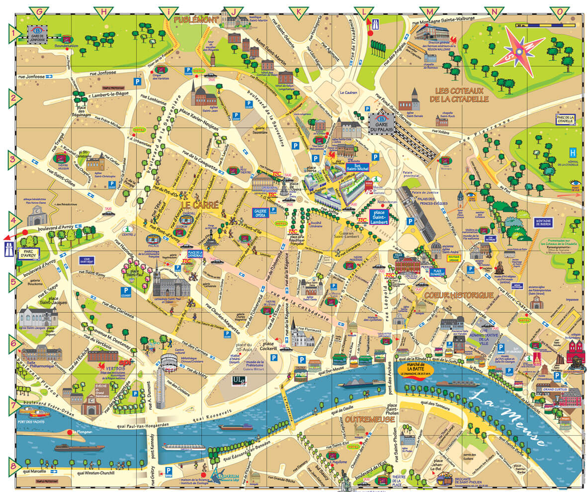 CARTE DE LIèGE : Situation géographique et population de Liège, code postal  37460