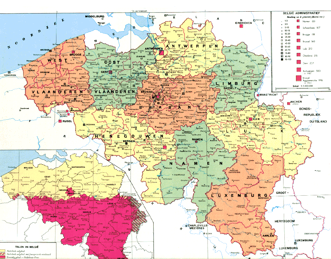 Regions Carte du Belgique