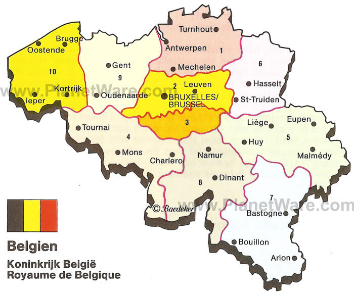 royaume de belgique carte
