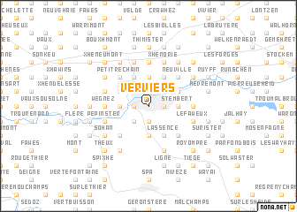 location plan de Verviers