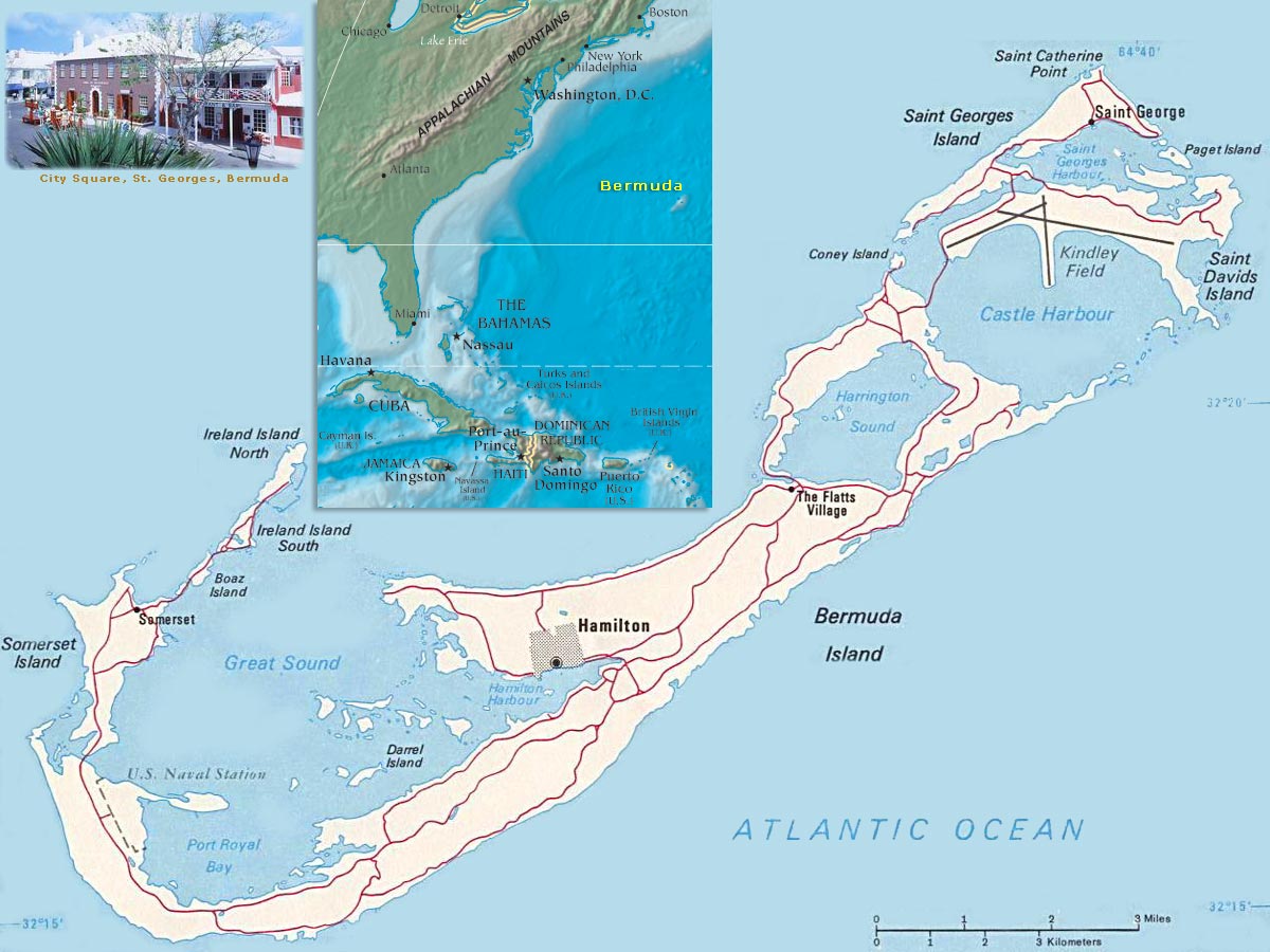 Bermudes carte