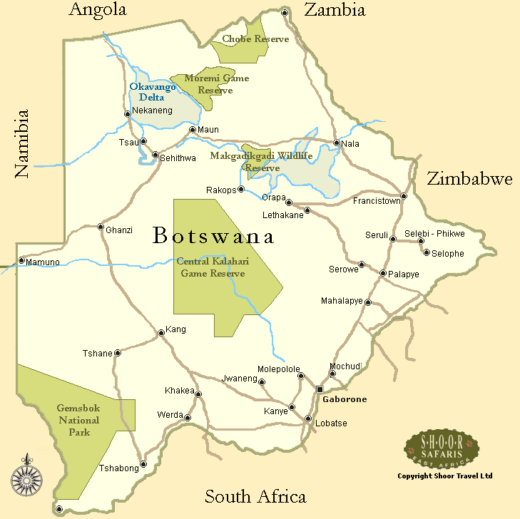 botswana carte