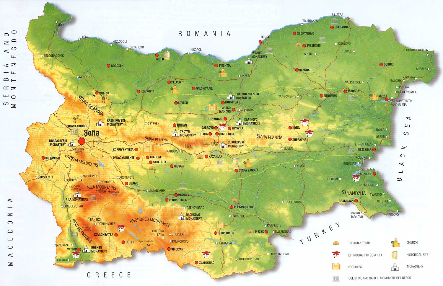 bulgarie culture histoire carte