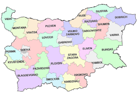 bulgarie provinces plan Dobric