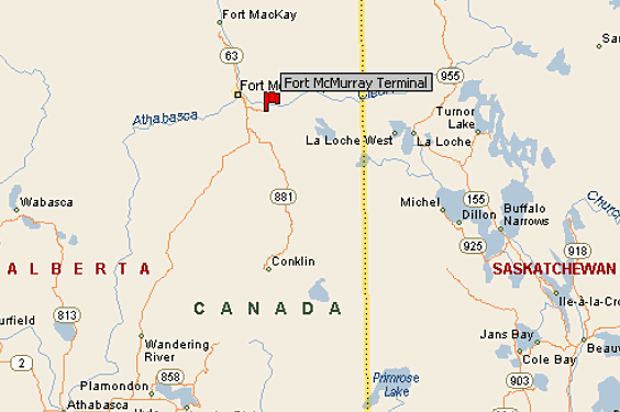 plan de Fort McMurray