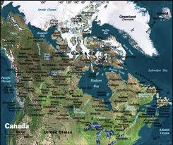 satellite image du canada