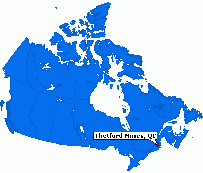 Thetford Mines plan canada