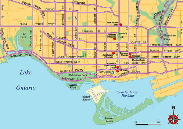 toronto centre ville plan